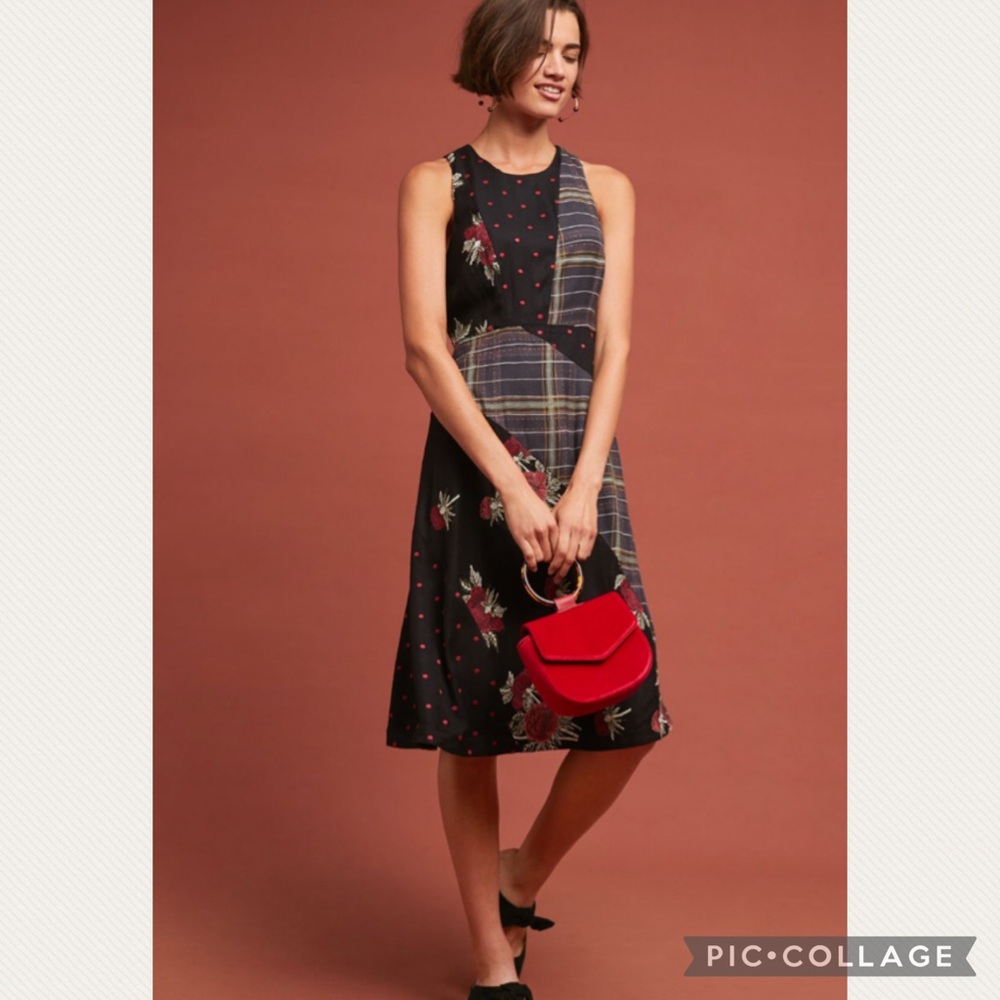 Anthropologie Maeve Patterned Bliss Dress